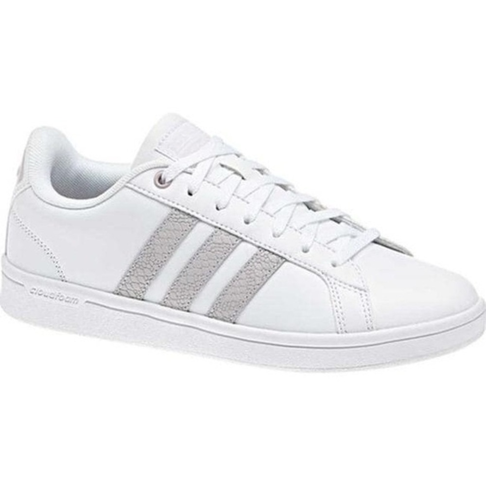 Adidas Classic White and Gray Shoes
